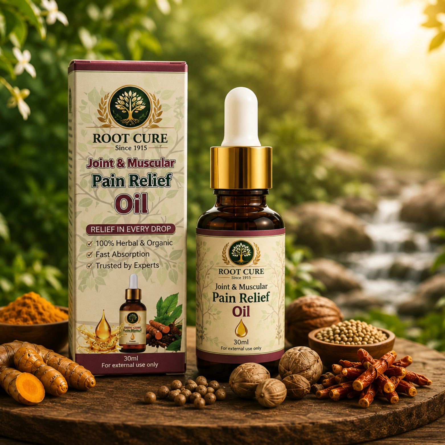 The Root Cure Joint And Muscular Wellness (30ml)